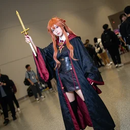 nayeon cosplaying as a wizard at dragoncon, wide angle, flash photography, full resolution, 3 5 mm, f / 2. 8