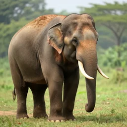 wooly long haired asian elephant hd nature photography