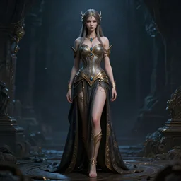 a full body portrait, beautiful, night goddess nyx, slim body, extremely detailed, medievil, dnd, fantasy, extremely detailed, high quality, trending on artstation, photo realistic, 8 k