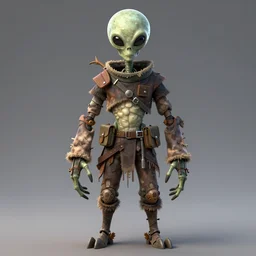 alien scarecrow, symmetrical, highly detailed, digital art, sharp focus, trending on art station, anime art style