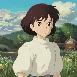 anime art full body portrait character nausicaa by hayao miyazaki concept art, anime key visual of elegant young female, short brown hair and large eyes, finely detailed perfect face delicate features directed gaze, valley of the wind and mountains background, trending on pixiv fanbox, studio ghibli, extremely high quality artwork by kushart krenz cute sparkling eyes scenery