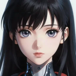 A beautiful cyborg woman with big and cute eyes || VERY ANIME, fine-face, realistic shaded perfect face, fine details. Anime. realistic shaded lighting poster by Ilya Kuvshinov katsuhiro otomo ghost-in-the-shell, magali villeneuve, artgerm, Jeremy Lipkin and Michael Garmash and Rob Rey, trending on art station