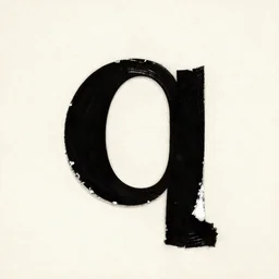 typography the letter q
