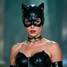 A portrait of Gal Gadot as Catwoman