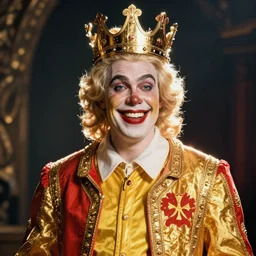 Ronald Mcdonald as a king