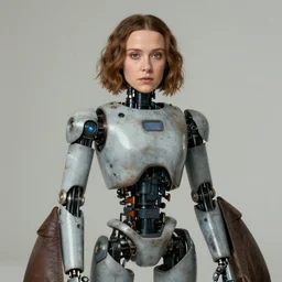 millie bobby brown as a robot by leonardo da vinci
