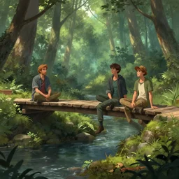 bridge in the forest, andre shulze, brian despain, chris mars, artstation