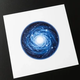 the last burst of creativity humanity will ever send into the universe, printed on 100lb cardstock, aged