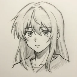 anime sketch, terrible drawing, bad at art, rough draft