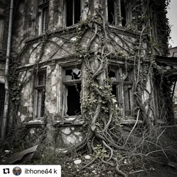 a professional photo of a post - apocalyptic vienna covered in vines, detailed photo, fine detail, iphone 4 k