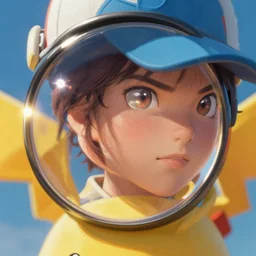 ultra close - up of a female pokemon trainer, macro lens, intricate, sharp focus, lens flare, bloom, illustration, highly detailed, digital painting, concept art, matte, art by ruan jia and wlop and greg rutkowski, masterpiece