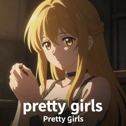 an anime girl using an object of some kind ( the object is unknown since it is censored ) with the japanese anime title being pretty girls