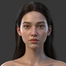 3 d render face portrait of a goddess by alena aenami, craig wylie, octane render