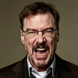 portrait of Walter White raging, Greg Rutkowski, Tragic