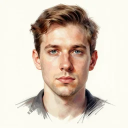portrait by rossdraws, digital art