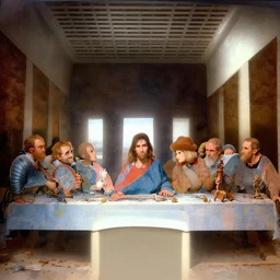 The Last Supper, cartoon, rpg character, humblewood art style, concept art, fantasy