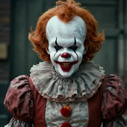 Pennywise as The joker 4K quality super realistic