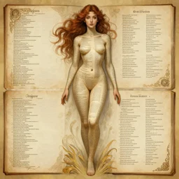 fully body, stunningly beautiful woman, her skin is made of pages of poetry, highly detailed, digital painting, artstation, concept art, sharp focus, illustration, art by artgerm and greg rutkowski and alphonse mucha