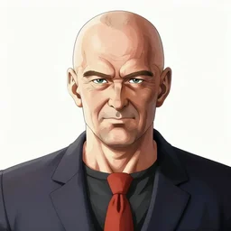 portrait of saul goodman, in the style of dragon ball z