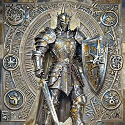 a armored holy paladin casting magic spells sword shield lord dramatic lighting cinematic establishing shot extremely high detail foto realistic cinematic lighting post processed