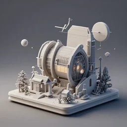 composition made in blender 3 d