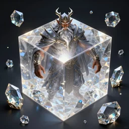 wizard of technology, brown skin handsome powerful ancient wizard, highly detailed crystal and gemstone relics, solid cube of light, hard edges, artstation, sharp focus, illustration, 8 k highly detailed