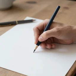 a human hand drawing