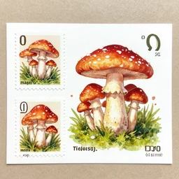 new post stamps about magis mushrooms,