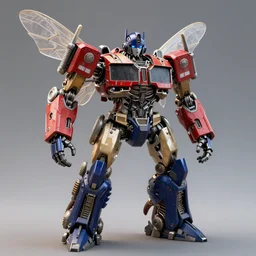 a decepticon made of insects, photorealistic