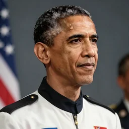 a highly detailed photograph of barak obama as master chief, photorealistic, 4 k, wallpaper, lifelike, highly detailed, movie scene, ray traced, unreal engine