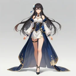 a female master, game persona design, gorgeous costumes, anime key visual, delicate face, full body, 8 k wallpaper, very high detailed, sharp focus, morandi color scheme, art station, by krenz cushart