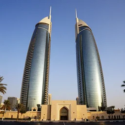 arabian architecture o world trace center towers, in american psycho ( 1 9 9 9 )