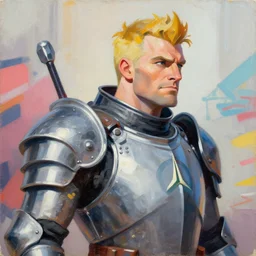 greg manchess portrait painting of armored dr. egon spengler as overwatch character, medium shot, asymmetrical, profile picture, organic painting, sunny day, matte painting, bold shapes, hard edges, street art, trending on artstation, by huang guangjian and gil elvgren and sachin teng