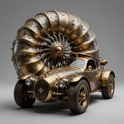 nautilus car, steampunk, studio lighting, award - winning car magazine photography