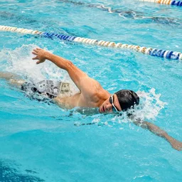 a man swimming in millions of dollars