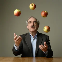 milton friedman juggling apples