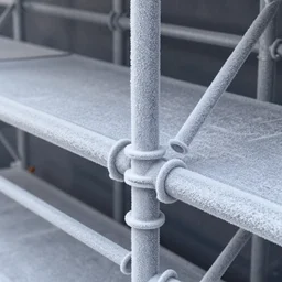 a detailed photo of a frosted scaffolding - tube rendered in octane 8 k