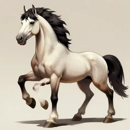 stallion, Trending on Artstation, Hiroaki Tsutsumi style