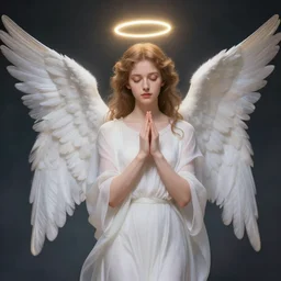 an angel with a halo