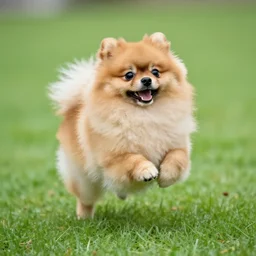 a dancing pomeranian