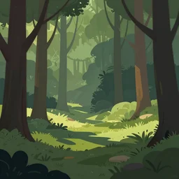 in the clean glade, a simple textured vector based illustration, critical detail, contrasting colors, sharp focus, atmospheric dreamscape painting, wlop by ( jeremiah ketner and leonardo da vinci and greg rutkowski )