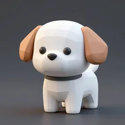 3 d model cute cartoon dog, 3 ds max 2 0 1 6, polygonal geometry, render in v - ray 3. 5 0. 0 4, cinema 4 d r 1 5, digital painting bioluminance alena aenami artworks in 4 k design by lois van baarle by sung choi by john kirby artgerm and greg rutkowski and magali villeneuve mage fighter assassin