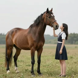 a horse pretending to be a human