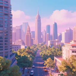 a dreamcore city aesthetic. 8k resolution, beautiful, trending on art station