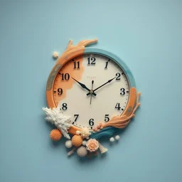 epoxy clock, sea breeze