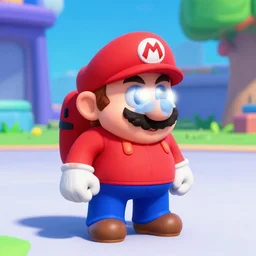 a still of mario in among us