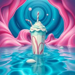 aquatic candy milkshake by _ beeple, artgerm, _ aaron _ horkey _ amanda _ sage _ bauhaus, salvador dali, _ bernie _ wrightson _ bruce pennington _ frank _ stella _ anne _ stokes _ alena _ aenami _ angus _ mckie, alex grey, akira toriyama, arthur adams, andre masson, brian despain. abstract, artstation, design 4 k, native, hd,