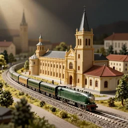 model train diorama of tudela