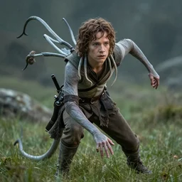 emma thomson as shelob, about to pounce on frodo