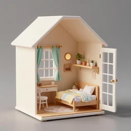 a beautiful hyperrealistic 3 d render of an open dollhouse, unreal engine, octane render, trending on artstation, hdr, polished, ray tracing, 8 k